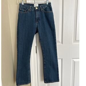 Sezane Women's Straight Leg Jeans - Dark Blue